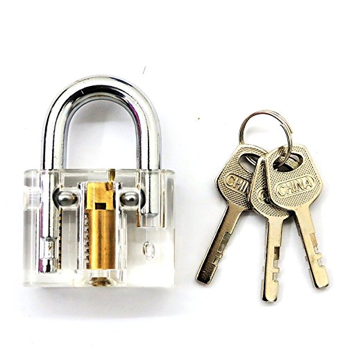 Suoyigou Training lock Professional Cutaway Inside view of Practice Keyed locks Training Skill Pick for Locksmith (Blade Lock) - Thumbnail 2