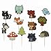 Muhuyi Woodland Creatures Banner And Forest Animals Friends Cake Toppers For Birthday Wedding Baby Shower Party Decor