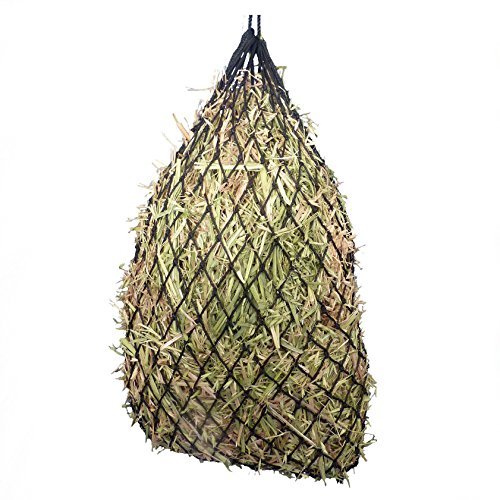 Hay Bag 40" Slow Feed Handy Hay Net for Horse and Equestrian, Better for Digestion and Weight Control, Preventing Bloat and Bolic Choke (Black) - Thumbnail 7