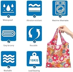 Terrava 3 Pcs Extra Large 50Lbs Foldable Reusable