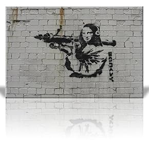 Print Mona Lisa with Rocket Launcher and Headphones...