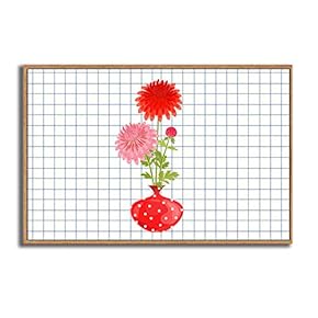 Framed Canvas Wall Art for Living Room, Bedroom Vase Canvas Prints for Modern Home Decoration Ready to Hang - 16"x24" inches