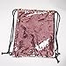 Drawstring Backpack, Doinshop Dancing Gym Sport Bag Travel Fashion Sequins Mermaid Magical Color Changing GymSack (18X14 inch, Gold & Rose Gold)