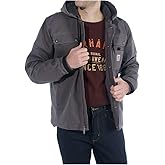 Carhartt Men
s Relaxed Fit Washed Duck Sherpa-Lined Utility Jacket