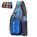 Peicees Chest Crossbody Sling Backpack Bag Travel Bike Gym Daypack for Women Men