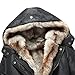 Hee grand Women Winter Faux Fur Coat Winter Coats for Women Warm Parka Jackets for Women Hood Jacket Black 2XL 16