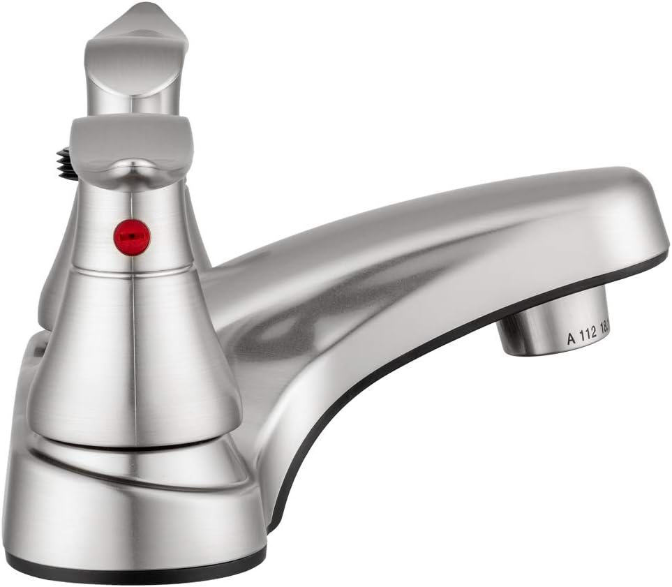 Chrome Df Pl720lh Cp Rv Bathroom Faucet With Winged Levers And