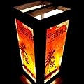 Pakdeevong shop Pattaya Beach Sunset Orange Handmade Asian Oriental Wood Light Night Lamp Shade Table Desk Art Gift Home Vintage Bedroom Bedside Garden Living Room