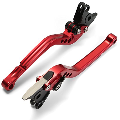 CICMOD Motorcycle Brake & Clutch Lever Adjustable For YAMAHA FZ6 FZ6R FZ8 FZ1 XJ6 (Red)