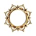 KUBOOZ Vintage Gold-Plated Flower Ear Plugs Tunnels Gauges Stretcher Piercings Jewelry.