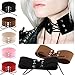 UNKE Womens Velvet Leather Necklace Choker Lace Up Punk Gothic Choker Vintage