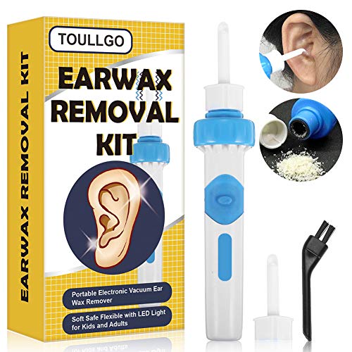 Ear Wax Removal Tool, Earwax Removal Kit, Ear Wax Remover, Ear Vacuum Cleaner, Soft Safe Flexible Ears Care Tool with LED Light for Kids and Adults