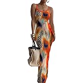 Nimsruc Women Summer Long Dress Casual Slip Sexy Slim Sleeveless Bodycon Maxi Dresses for Women 2024