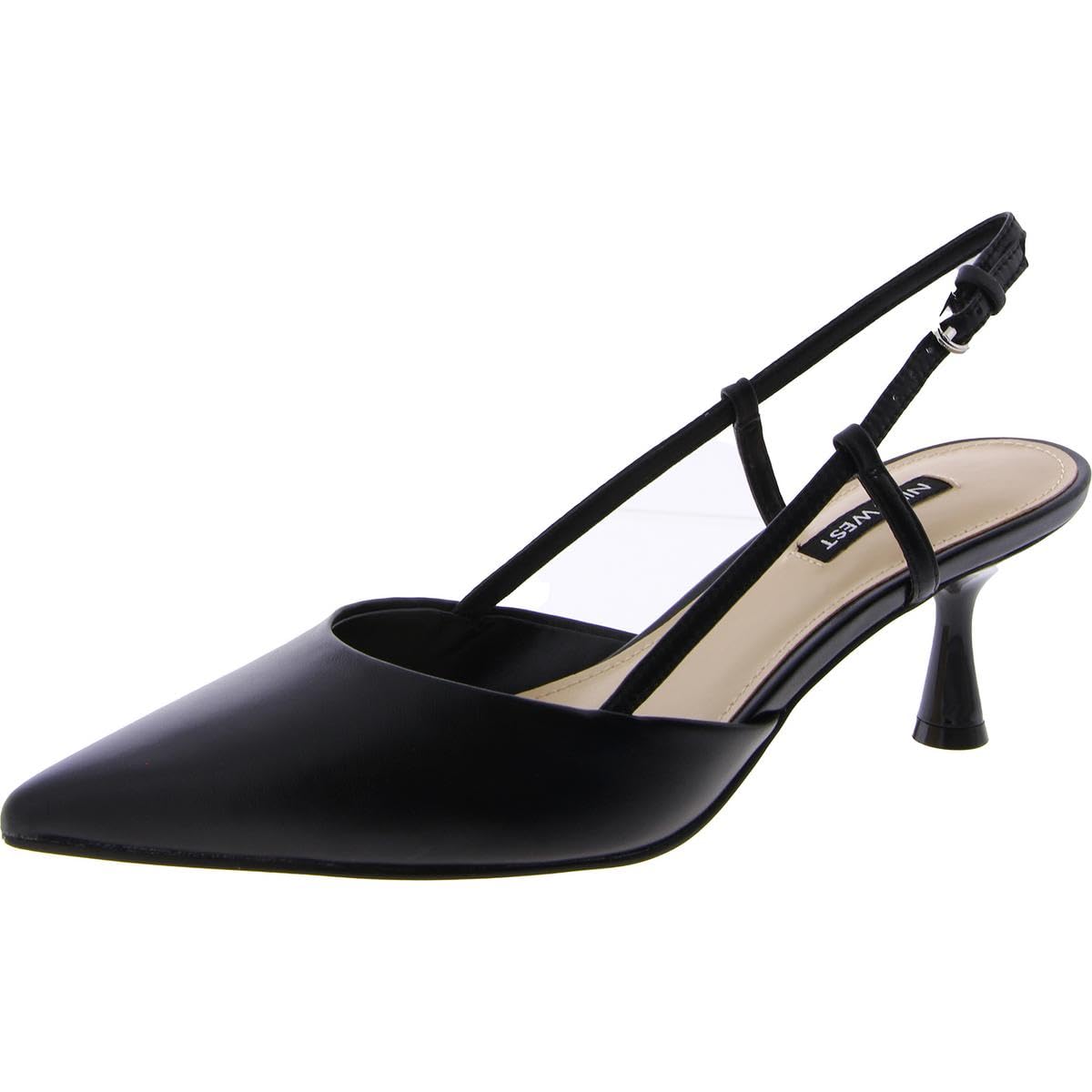 Nine West Women’s Rhonda Pump, Black Leather 003, 5.5