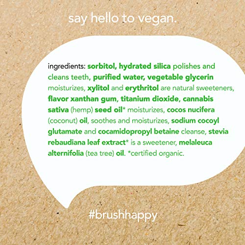 Hello Vegan Fluoride Free Toothpaste, Super Fresh Spearmint, Naturally Whitening Toothpaste