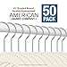 Closet Complete Premium Quality, True-Heavyweight, Virtually-Unbreakable Velvet Hangers, Ultra-Thin, Space Saving, No Slip, Best for Shirt, Dress, Lingerie, 360° Spin, Chrome Hooks, Ivory, Set of 50