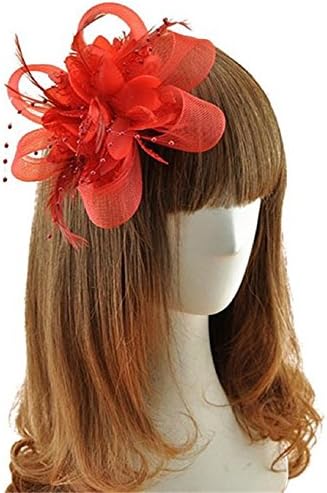 GOLIA Fascinator Hair Clip Cocktail Headwear Flower Bridal Headpieces