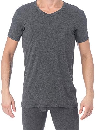 Wood Underwear V-Neck Undershirt (XX-Large, Charcoal)