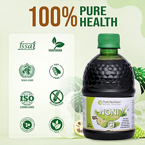 Pure Nutrition Noni Gold Noni Juice Concentrate with Garcinia, Aloe