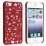 eForCity Snap-on Case Compatible with Apple® iPhone® 5, Red Bird Nest Rear