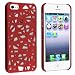 eForCity Snap-on Case Compatible with Apple® iPhone® 5, Red Bird Nest Rear