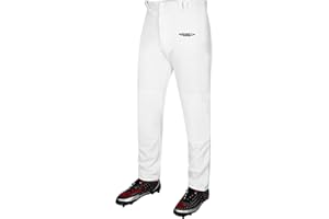 Exxact Sports Home Run Men's Baseball Pants - Full-Length, Semi-Relaxed Fit, Open-Bottom Adult Baseball Pants