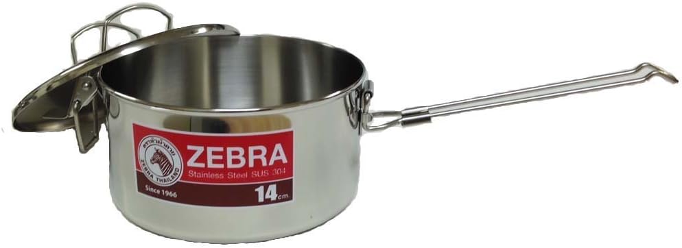 Zebra Stainless Steel Food Box and Pan with Snap on Lid, 14cm, Silver, 1.2 Litres - Image 5