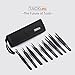 Tacklife HIT1A ESD Precision Tweezers Set 9 Pcs Anti-Static Stainless Steel Non-magnetic Tweezers Set with Storage Bag for Electronics, Jewelry-Making, Laboratory Work, Eyelash Extensions,Nail Art