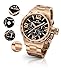 Tw Steel Cb173 Mens Stainless Steel Case and Canteen Bracelet Rose Gold Band Black Dial Watch