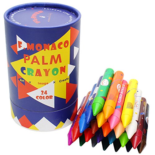 Lebze Toddler Crayons, 24 Colors Non Toxic Crayons for Kids Ages 24