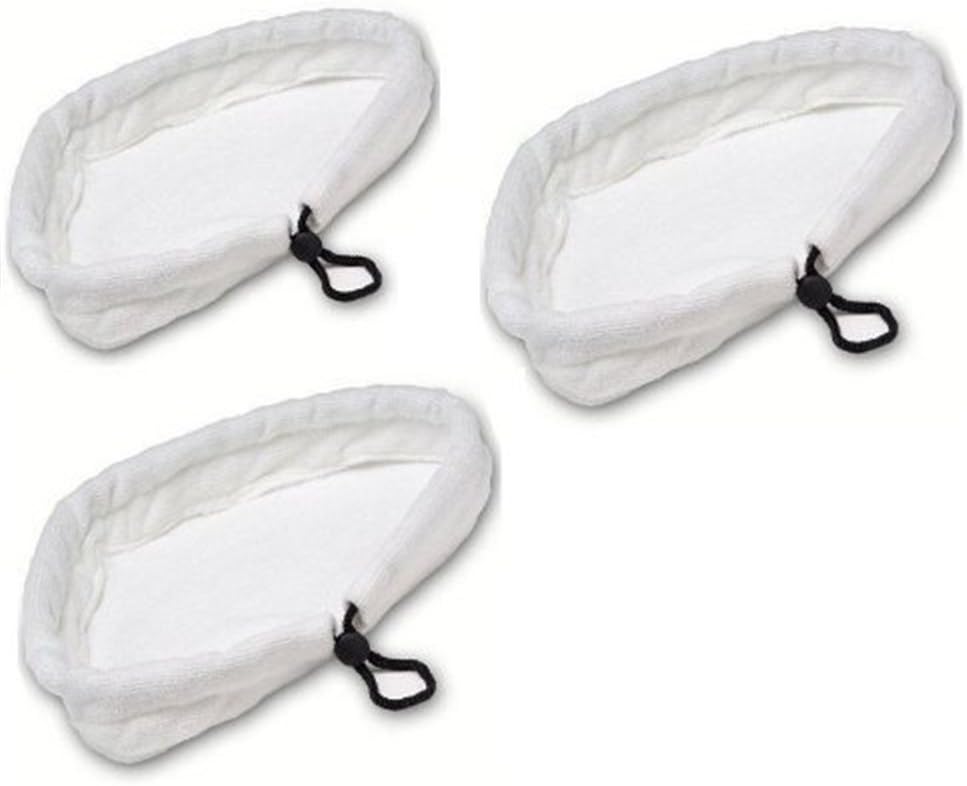 Malayas-3PCS Universal Washable Triangular Microfiber Cleaning Pad Cover Washable Cloths for Steam Mops,Home Clean Steam Mop reusable Replacement MicroFiber Cleaning Pads Washable Cloths