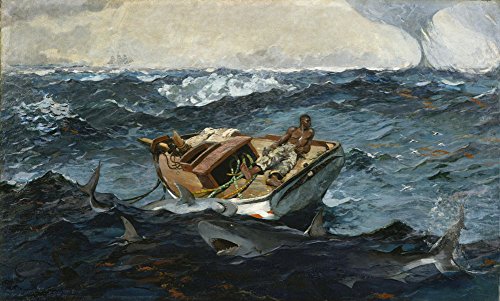 Winslow-Homer-The-Gulf-Stream-Size-14x24-inch-Poster-Art-Print-Wall-dcor