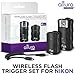 Altura Photo Wireless Flash Trigger for Nikon w/Remote Shutter (Nikon DF D3200 D3100 D3300 D5100 D5200 D5300 D7100 D7500 D850 D610 D750 D500 D5 DSLR Cameras)