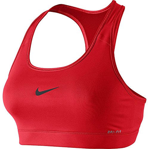 NIKE Women's Pro Sports Bra (Red Light 02, Small)