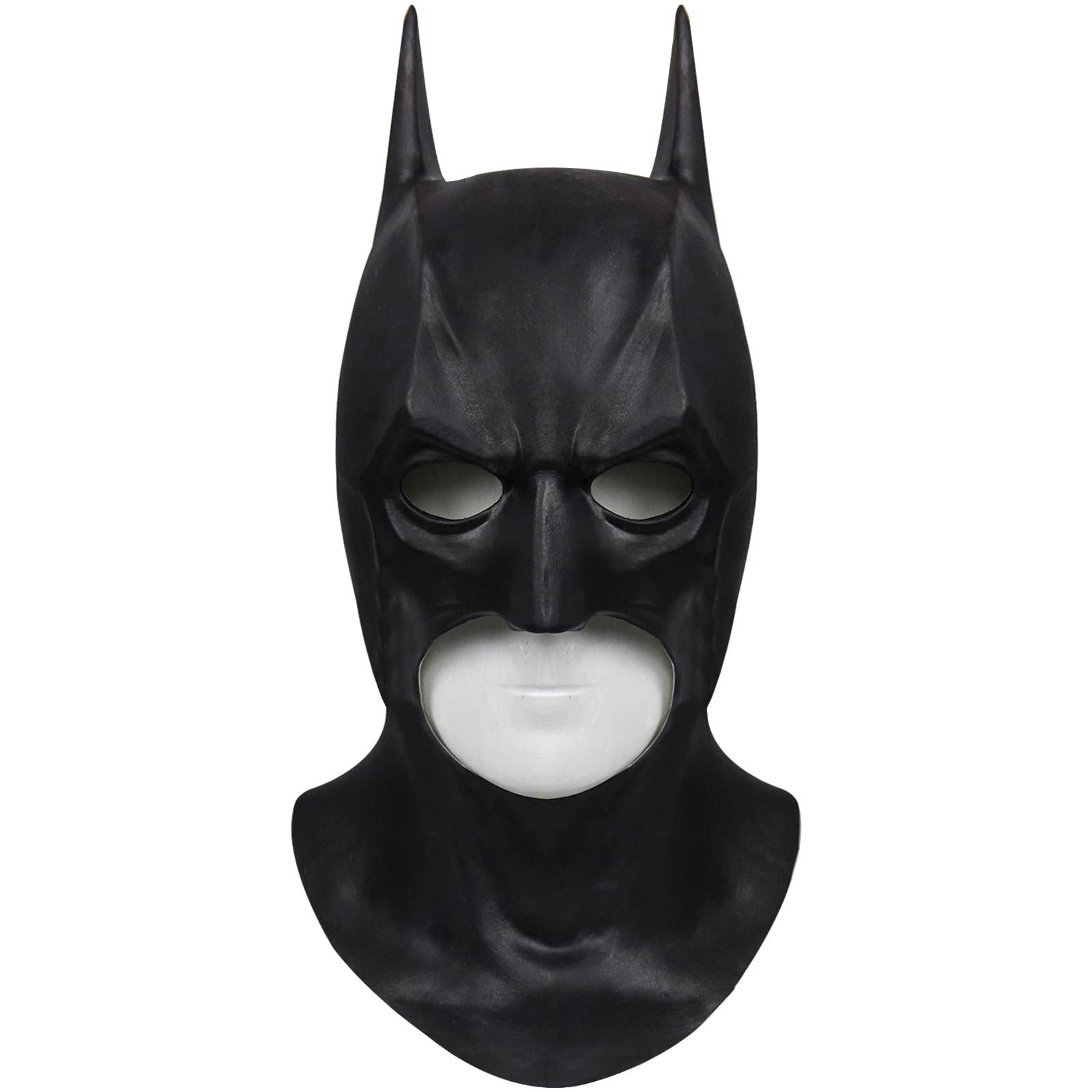 SINSEN Adult Bat Mask for Men Superheroe Bruce Wayne Full Mask Knight Cosplay Costume Prop for Halloween Party Dark (A) — image 1
