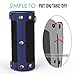 MoKo Carrying Case for JBL Flip 3 , Portable Speaker Cover PU Leather Protective Bag Sleeve Skins, with Holding Strap & Carabiner, Indigo