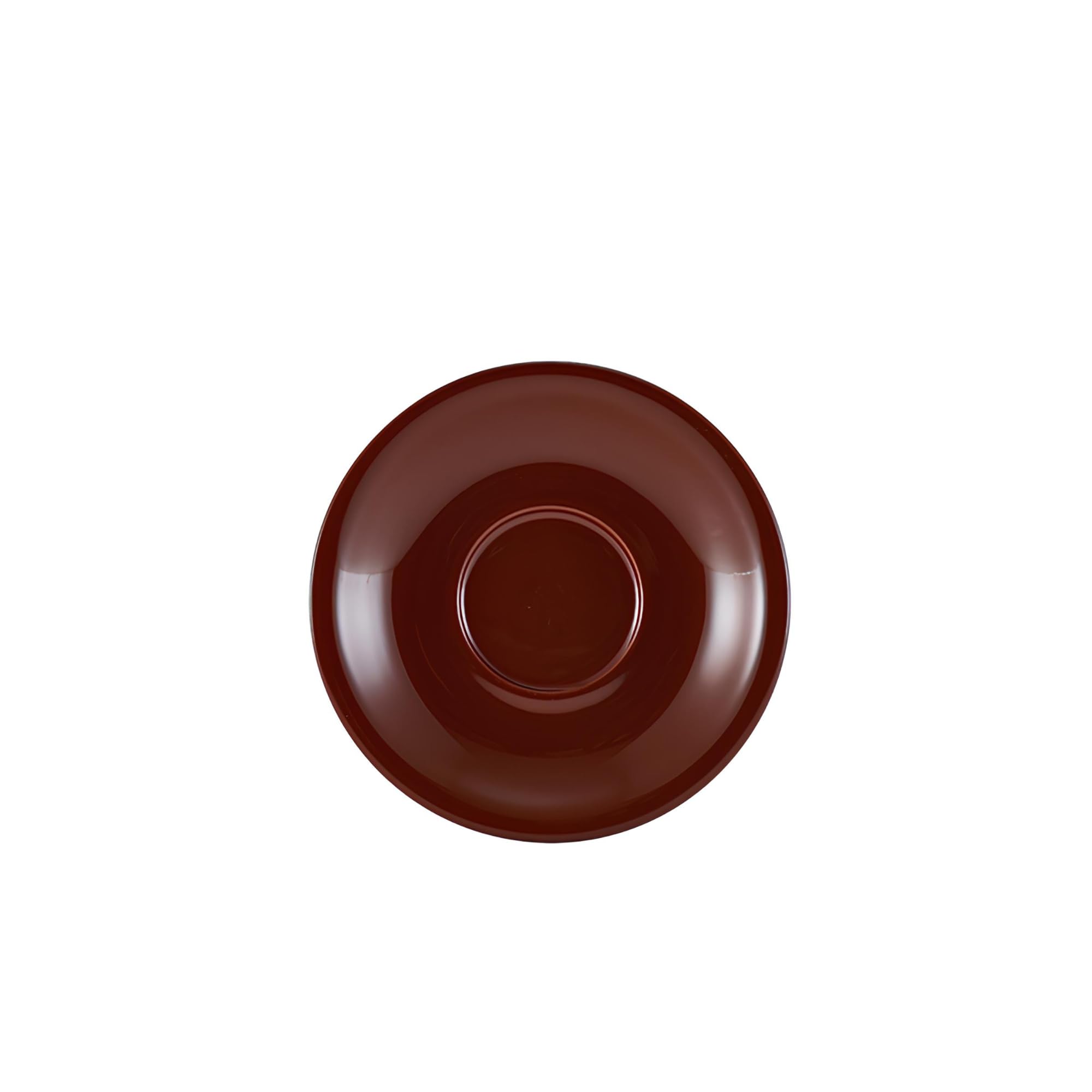 Genware Porcelain Brown Saucer 13.5cm / 5.25inch, 182113BR, Pack of 6