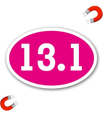 13.1 Oval Bumper Sticker Or Helmet Decal - D132 Design For Laptops, Phones, Marathon & Euro Style