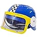 Childrens Plastic Racing Stock Car Driver Costume Helmet BLUE