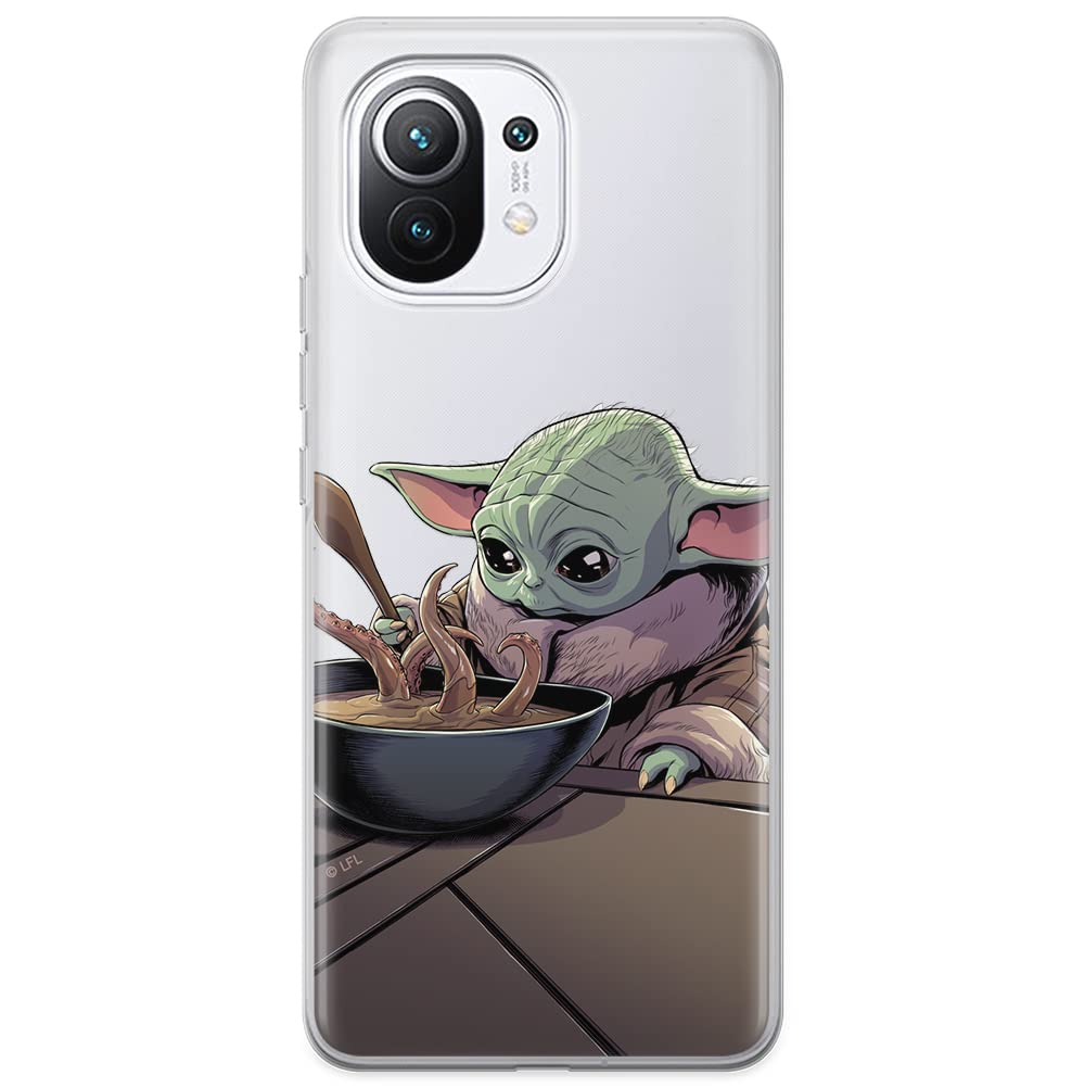 ERT GROUP mobile phone case for Xiaomi 11 original and officially Licensed Star Wars pattern Baby Yoda 027 optimally adapted to the shape of the mobile phone, partially transparent — image 1