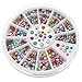 2mm 3mm Metallic Studs Rivet Flat Back Facet Rhinestones Wheels 3D Nail Art Decorations