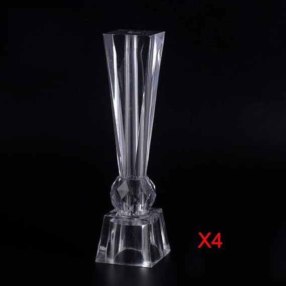 Furniture feet GCDW Acryl MöBelbeine, Solide Transparent, DIY