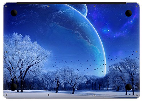 UESWILL Full Body Sticker for 13" MacBook Air, [Anti-scratch] Vinyl Art Skin Decal Sticker- Set w/ Keyboard,Palmrest,Touchpad,Upper & Bottom Skin+Microfibre Cleaning Cloth,(Moonlight) - Thumbnail 4