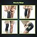 Sable 【Upgraded Knee Brace 2 Pack Compression Sleeves Support for Women & Men, FDA Registered Wraps Pads for Arthritis, ACL, Running, Pain Relief, Injury Recovery, Basketball and More Sports
