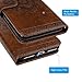 Compatible with iPhone 7 Plus Wallet Case with Card Holder, iPhone 8 Plus Cover Premium PU Leather Kickstand Card Slots Shell Magnetic Clasp Skin for iPhone 7 Plus & 8 Plus (Embossed Totem)