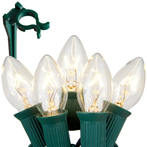 Set of 100 C7 Christmas Pathway Lights Walkway Lights/Driveway Christmas Lights/Christmas