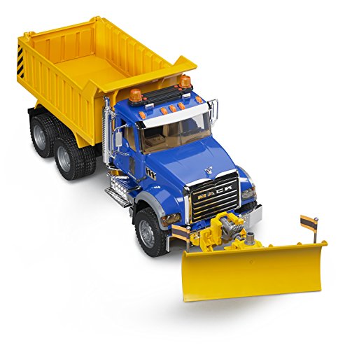 Bruder MACK Granite Dump Truck with Snow Plow Blade