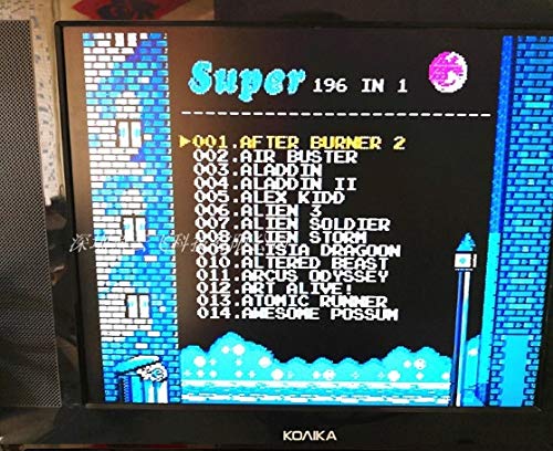 Newest 196 in 1 Sega Genesis Mega Drive 16 bit Multi Cart Cartridge