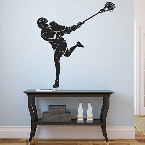 ik880 Wall Decal Sticker lacrosse helmet sport room teens kids teen bedroom