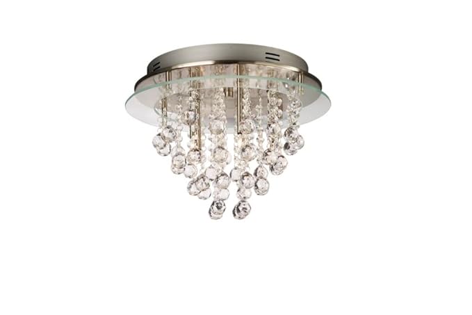 Eseo Gladys 37055 11 13 Glass 5 Ceiling Light Chrome Amazon Co